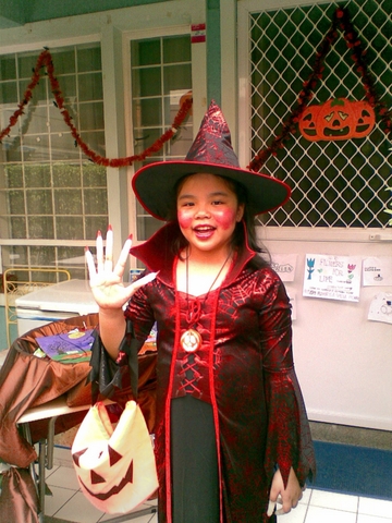 Sam as Halloween Devil