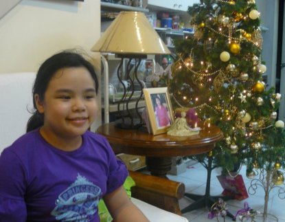 Sam at home for Christmas 2007